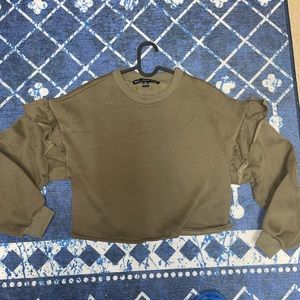 Dry Goods dark green sweater